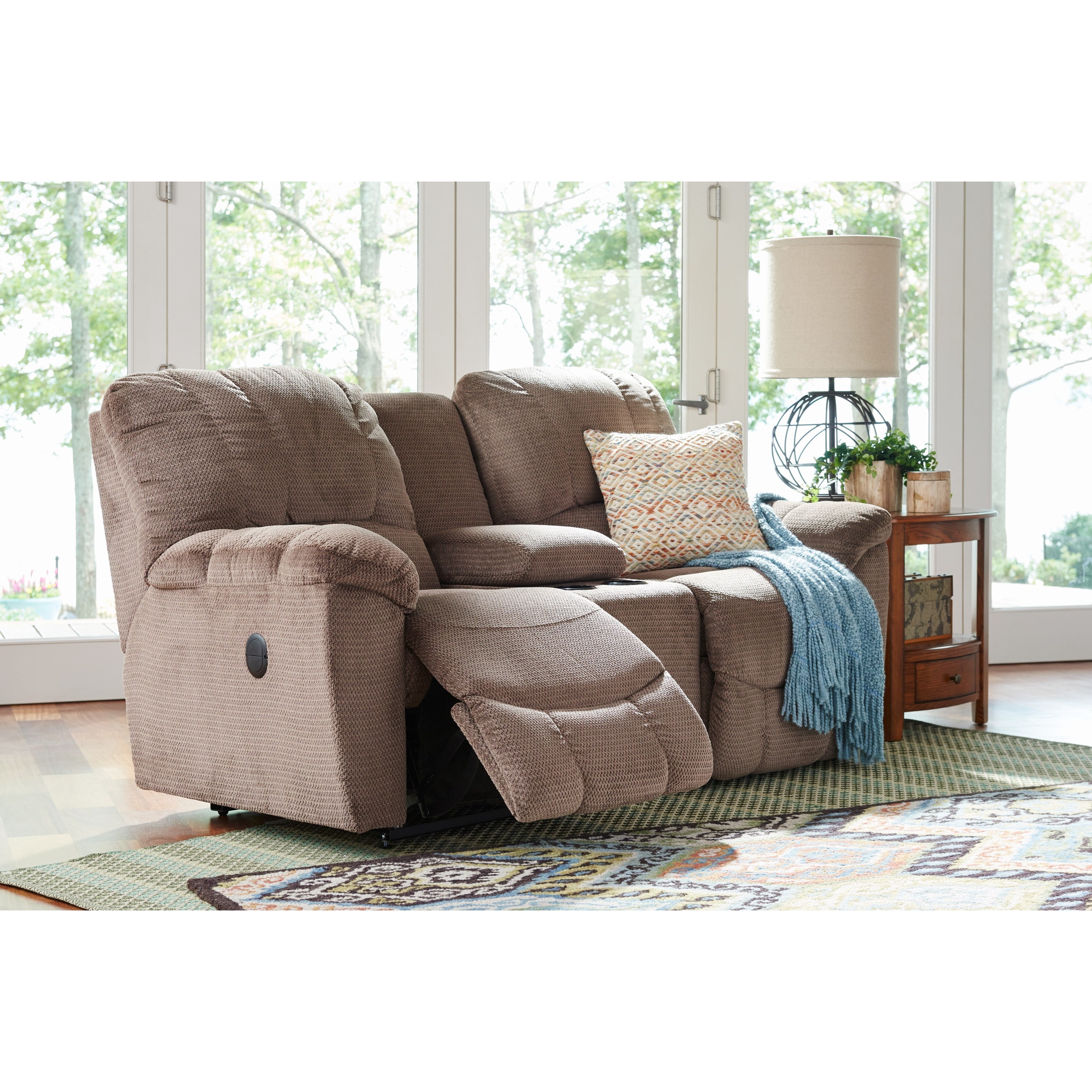 LaZBoy Hayes Casual Power LaZTime® Full Reclining Loveseat with